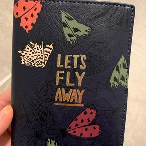 Fossil leather wallet passport holder
